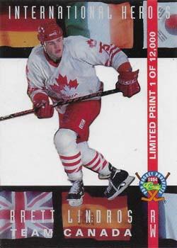 1994 Classic Pro Hockey Prospects - International Heroes #LP17 Brett Lindros Front