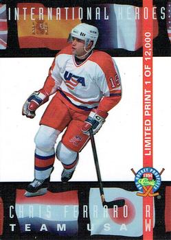 1994 Classic Pro Hockey Prospects - International Heroes #LP4 Chris Ferraro Front