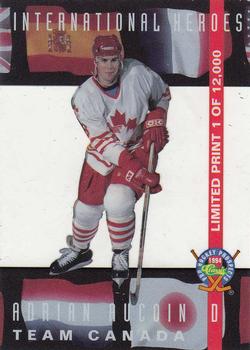 1994 Classic Pro Hockey Prospects - International Heroes #LP11 Adrian Aucoin Front