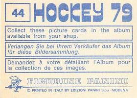 1979 Panini Hockey Stickers #44 Canada Logo Back