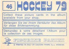1979 Panini Hockey Stickers #46 Finland Logo Back