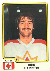 1979 Panini Hockey Stickers #54 Rick Hampton Front