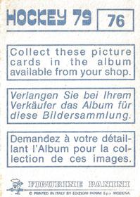 1979 Panini Hockey Stickers #76 Jiri Bubla Back