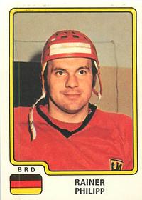 1979 Panini Hockey Stickers #108 Rainer Philipp Front