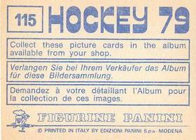 1979 Panini Hockey Stickers #115 Team Poland Back