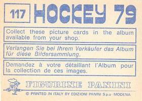 1979 Panini Hockey Stickers #117 Team Poland Back