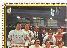 1979 Panini Hockey Stickers #136 Team USSR Front