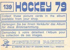 1979 Panini Hockey Stickers #139 Team USSR Back