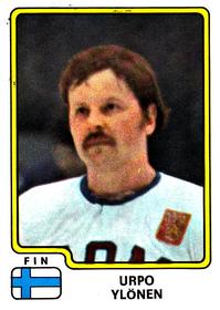 1979 Panini Hockey Stickers #162 Urpo Ylönen Front
