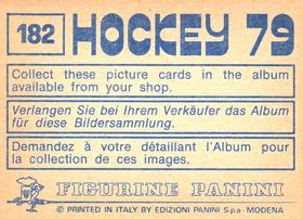 1979 Panini Hockey Stickers #182 Team Sweden Back