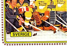 1979 Panini Hockey Stickers #182 Team Sweden Front