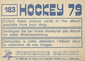 1979 Panini Hockey Stickers #183 Team Sweden Back
