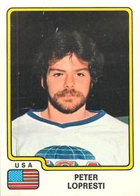 1979 Panini Hockey Stickers #206 Pete Lopresti Front