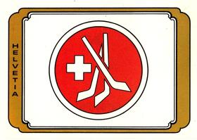 1979 Panini Hockey Stickers #243 Switzerland Logo Front