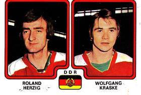 1979 Panini Hockey Stickers #249 Roland Herzig / Wolfgang Kraske Front