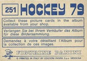 1979 Panini Hockey Stickers #251 Dieter Frenzel / Joachim Lempio Back