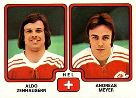 1979 Panini Hockey Stickers #259 Aldo Zenhausern / Andreas Meyer Front