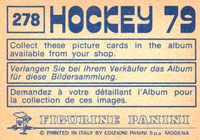 1979 Panini Hockey Stickers #278 Patrick Kolijn / Klaas van den Broek Back