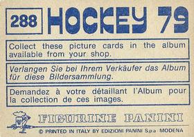 1979 Panini Hockey Stickers #288 Yasushio Tanaka / Yoshiaki Kyoya Back