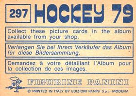 1979 Panini Hockey Stickers #297 Sven Lien / Tom Roymark Back