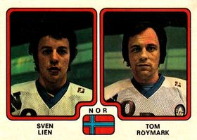 1979 Panini Hockey Stickers #297 Sven Lien / Tom Roymark Front
