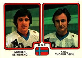 1979 Panini Hockey Stickers #300 Morten Sethereng / Kjell Thorkildsen Front