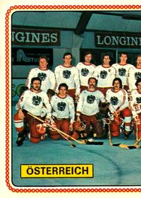 1979 Panini Hockey Stickers #301 Team Austria Front