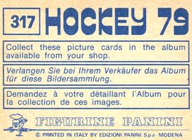 1979 Panini Hockey Stickers #317 Zoltan Nagy / Marian Costea Back