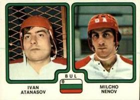 1979 Panini Hockey Stickers #350 Ivan Atanasov / Milcho Nenov Front