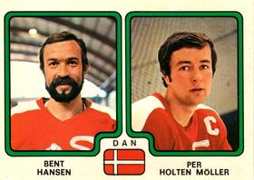 1979 Panini Hockey Stickers #363 Bent Hansen / Per Holten Moller Front