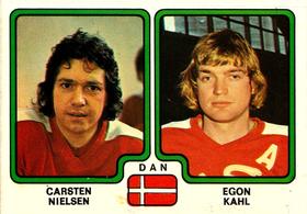 1979 Panini Hockey Stickers #367 Carsten Nielsen / Egon Kahl Front