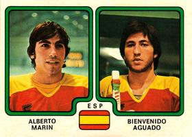 1979 Panini Hockey Stickers #373 Alberto Marin / Bienvenido Aguado Front
