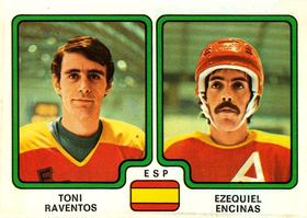 1979 Panini Hockey Stickers #374 Antonio Raventos / Ezequiel Encinas Front