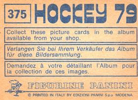 1979 Panini Hockey Stickers #375 Antonio Capillas / Jose Sarazibar Back