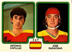 1979 Panini Hockey Stickers #375 Antonio Capillas / Jose Sarazibar Front