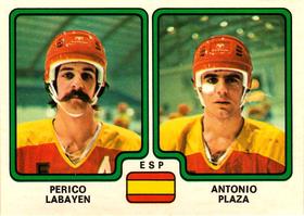 1979 Panini Hockey Stickers #376 Perico Labayen / Antonio Plaza Front