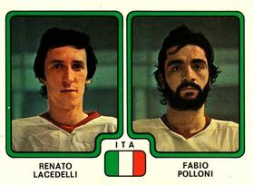 1979 Panini Hockey Stickers #389 Renato Lacedelli / Fabio Polloni Front