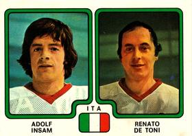 1979 Panini Hockey Stickers #390 Adolf Insam / Renato De-Toni Front