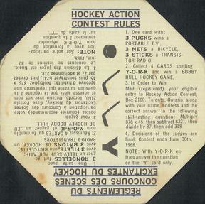 1967-68 York Peanut Butter #NNO Jacques Laperriere / Rogatien Vachon / Bob Pulford Back