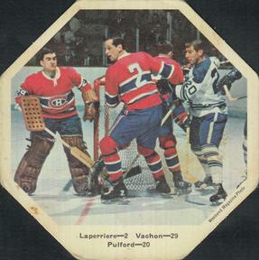 1967-68 York Peanut Butter #NNO Jacques Laperriere / Rogatien Vachon / Bob Pulford Front
