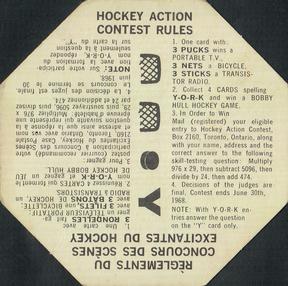 1967-68 York Peanut Butter #22 Gump Worsley / Ron Ellis Back
