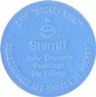 1968-69 Shirriff Coins #NY-3 Ed Giacomin Back