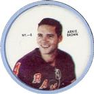 1968-69 Shirriff Coins #NY-6 Arnie Brown Front