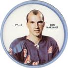 1968-69 Shirriff Coins #NY-7 Don Marshall Front