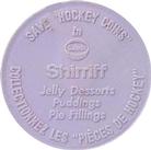 1968-69 Shirriff Coins #SL-5 Glenn Hall Back