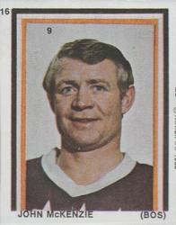 1970-71 Eddie Sargent / Finast NHL Players Stickers #9 John McKenzie Front