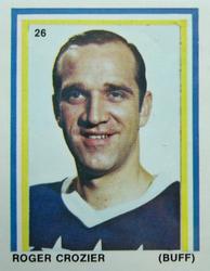 1970-71 Eddie Sargent / Finast NHL Players Stickers #26 Roger Crozier Front