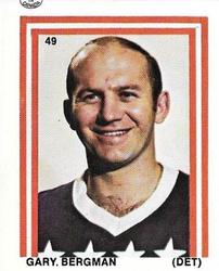 1970-71 Eddie Sargent / Finast NHL Players Stickers #49 Gary Bergman Front