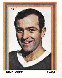 1970-71 Eddie Sargent / Finast NHL Players Stickers #65 Dick Duff Front