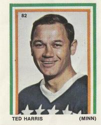 1970-71 Eddie Sargent / Finast NHL Players Stickers #82 Ted Harris Front